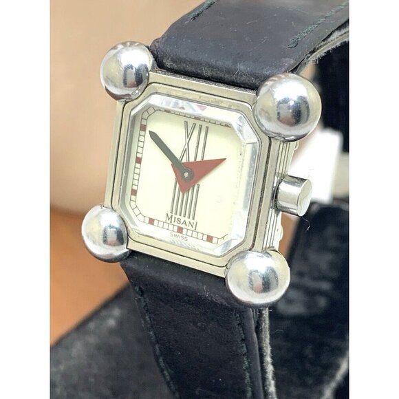 Misani Women's Watch Hermitage 2100 Swiss Quartz 20mm Petite Square Tank Leather - Picture 12 of 13